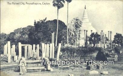 Ruined City Anuradhapura Ceylon, Sri Lanka Unused 