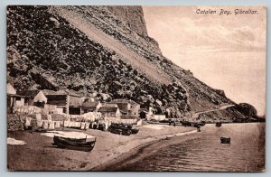 Gibraltar    Catalan Bay   Postcard