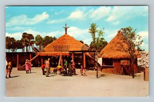 Tampa FL-Florida  Busch Gardens Animal Contact Area, Advertising Chrome Postcard