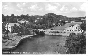 Bermuda Somerset Bridge & Ely's Harbour, Real Photo Postcard