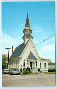 EDGEFIELD, South Carolina SC ~ PRESBYTERIAN CHURCH ca 1960s Cars Postcard