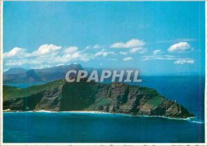 Modern Postcard Aerial View of Cape Point Lighthouse Showing the Cape South A...