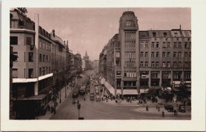 Czech Republic Prague Prag Street View Vintage RPPC C095