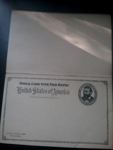 Postcard USA Reply Postal Card     Z3