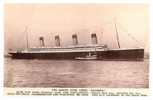White Star Liner - Olympic , RPC