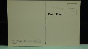 STD Vintage Scenic View of Cypress Gardens Winter Haven Florida Unposted