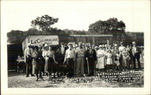 Cucaracha Hotel & Guests Chief Winooski SILLY Real Photo Postcard