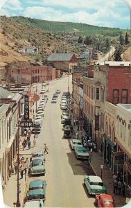 Birdseye 1940s Central City Colorado Main Street Sanborn Souvenir postcard 12020