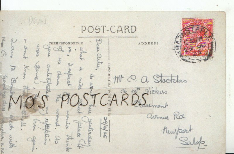 Genealogy Postcard - Stockton - Avenue Road - Newport - Salop - Ref 8926A