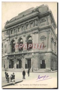 Postcard Ancient Theater of & # 39Opera Comique Paris