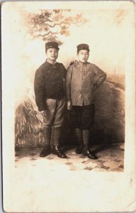 Vietnam Cochinchina Soliders 1914-1918 Vintage RPPC C078