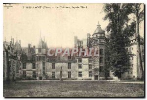 Old Postcard Meillant Cher Chateau North Facade