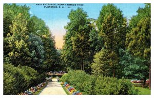 Postcard ROAD SCENE Florence South Carolina SC AQ6222