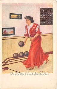 Artist Earl Chrisy Bowling Unused 