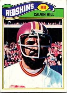 1977 Topps Football Card Calvin Hill Washington Redskins sk21408