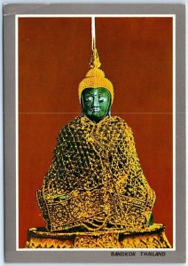 M-52888 Emerald Buddha under the winter-season robe Wat Phra Keo Bangkok Thai...
