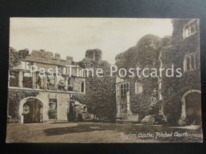 c1910 - Raglan Castle, Pitched Court - Monmouthshire