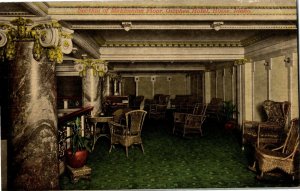 Owyhee Hotel Seating on Mezzanine Floor, Boise ID Vintage Postcard B77