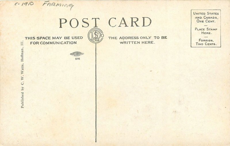 c1910 Illinois Famous Pumpkin Watts artist impression Postcard 25-1615