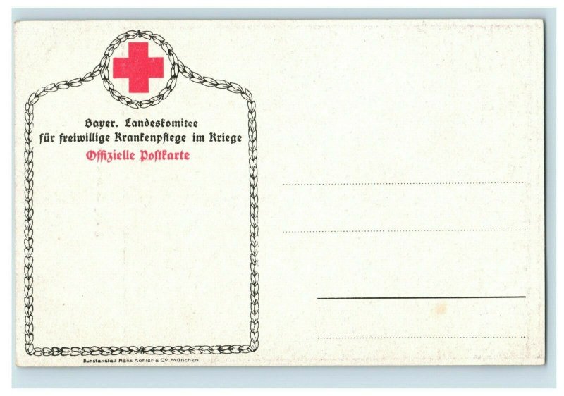 1914-16 WWI German Official Red Cross Propaganda Kriegshameraden Train Nice P21 