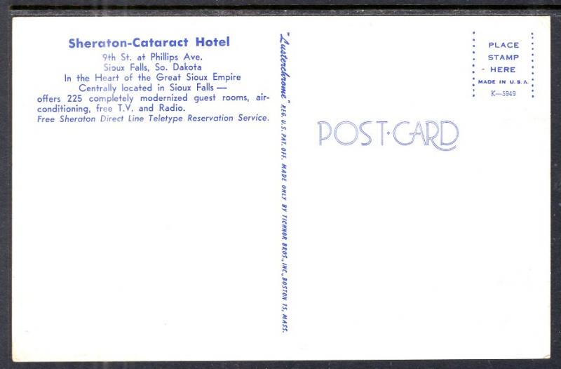 Sheraton Cataract Hotel,Sioux Falls,SD BIN