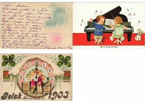 FANTAISIE GREETINGS FANTASY Pre-1930 in ALBUM 270 CPA (L4383)