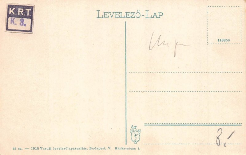 A188 Hungary Pecs Latkepe General View vintage postcard