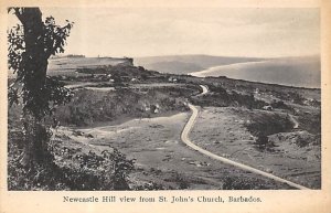 Newcastle Hill from St. John's Church Barbados West Indies Unused 