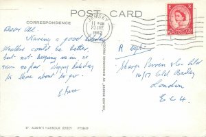 Channel Islands Postcard Jersey St Aubin's harbour