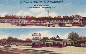 South Carolina Orangeburg Palmetto Motel and Resturant