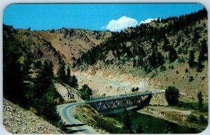 1964 Between Hot Sulphur Springs & Kremmling, Col Byers Canon Canyon Bridge A221