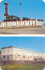 Atlantic Iowa Snyders Motel Multiview Vintage Postcard K57515