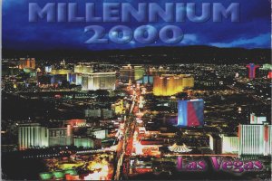 Las Vegas 2000 Millennium Nevada Postcard BS.27