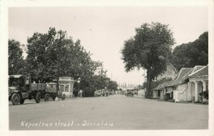indonesia, JAVA SOERABAIA, Kepoetran Straat, Socony Gas (1930s) RPPC Postcard