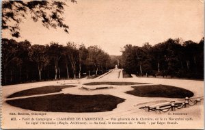 Clairiere De L’Armistice Monument Matin Edgar Randt Antique Postcard DB UNP 