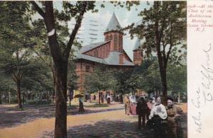 New Jersey Ocean Grove Auditorium Exterior At The CLose Of A Meeting 1906