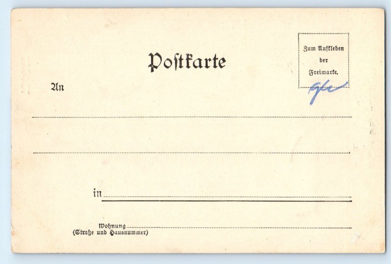 Thuringia Germany Postcard Leinagrund with Steiger Mill Finsterbergen c1905