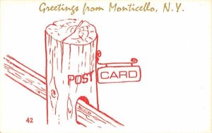 Greetings from Monticello, New York  