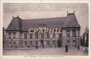 Postcard Rennes Old Courthouse Historic Monument