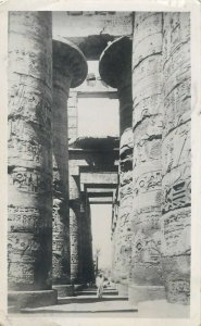 The Great Hypostyle Hall Egypt Karnak 1947 real photo postcard