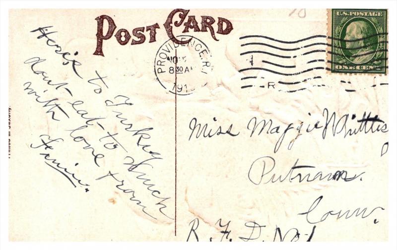 9172 Thanksgiving ,  Children dinning, live Turkey