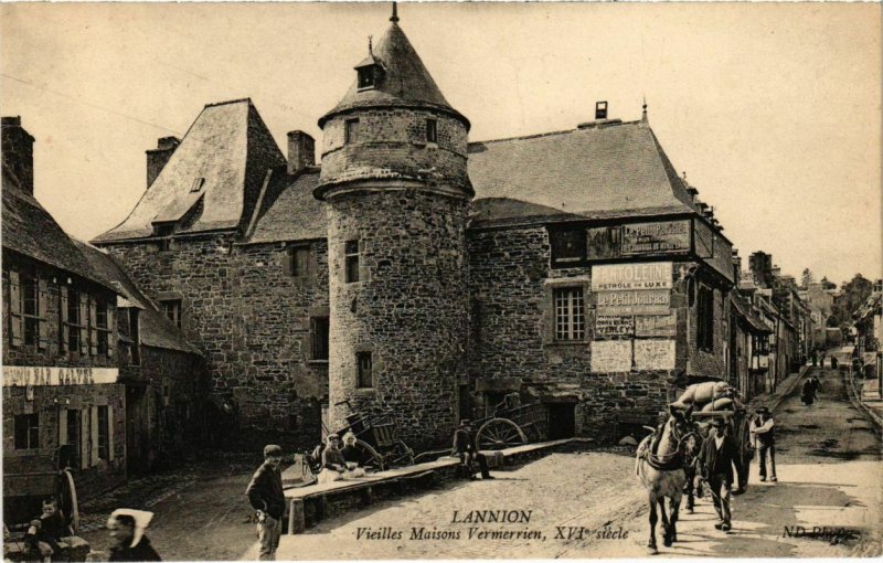 CPA LANNION - Vieilles Maisons Vermerrien (103777)