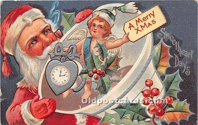 Santa Claus Postcard Old Vintage Christmas Post Card Santa Claus Christmas, P...