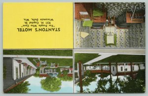 Wisconsin Dells~Stanton's Motel~Standard Chrome Postcard