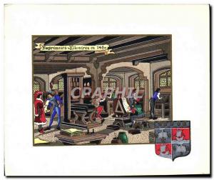 Postcard Modern Printers booksellers in 1480