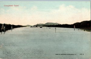 Completed Canal Point Opposite Corozal looking North Panama Postcard