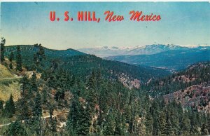 View From U.S. Hill Between Taos And Las Vegas New Mexico Vintage Postcard