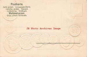 Numismatic Coin Postcard, Sweden & Norway