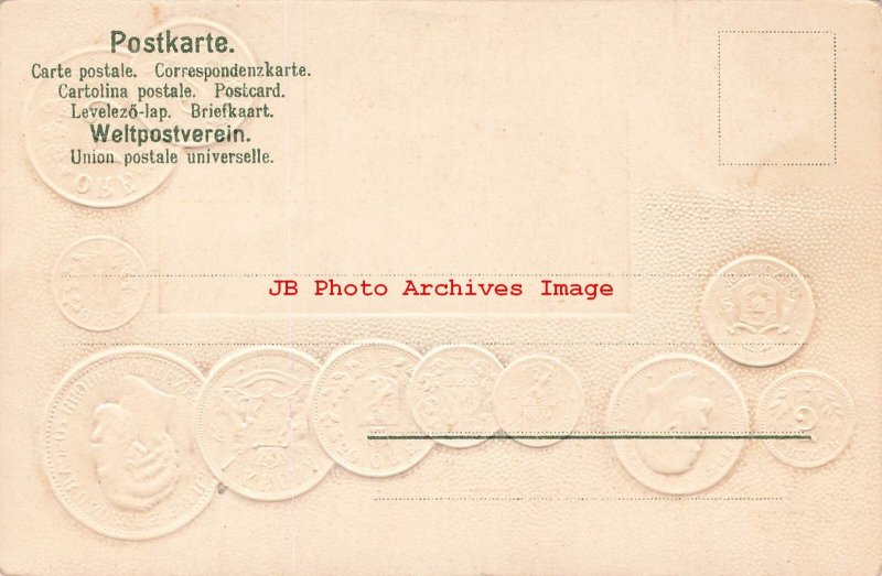 Numismatic Coin Postcard, Sweden & Norway