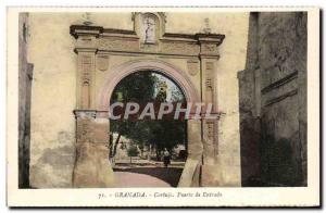 Old Postcard Granada Cartuja De Entrada Puerla